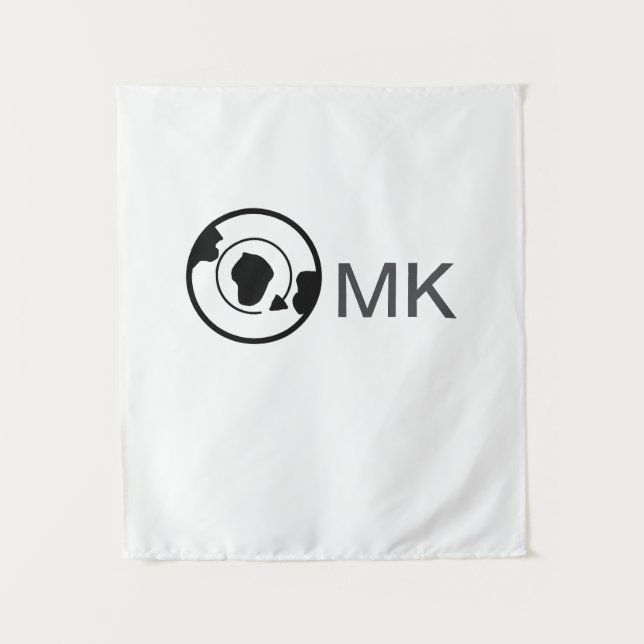 Tenture Black world globe ajouter nom monogramme détails d (Devant)