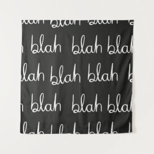 Tenture Blah bla motif sans couture.