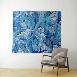 Tenture Bleu Acanthus