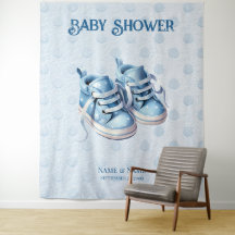 Bleu Chaussures Bébé fond