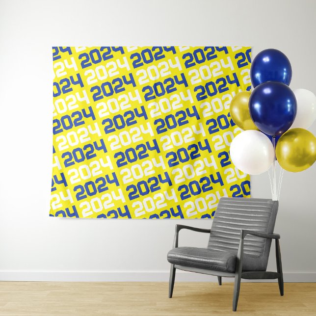 Tenture Bleu et Jaune arrière-plan (Créateur téléchargé)