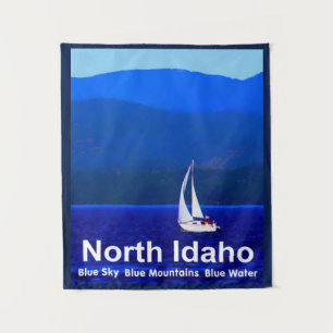 Tenture Bleu nord de l'Idaho