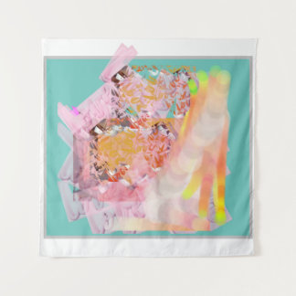 Tenture bleu turquoise