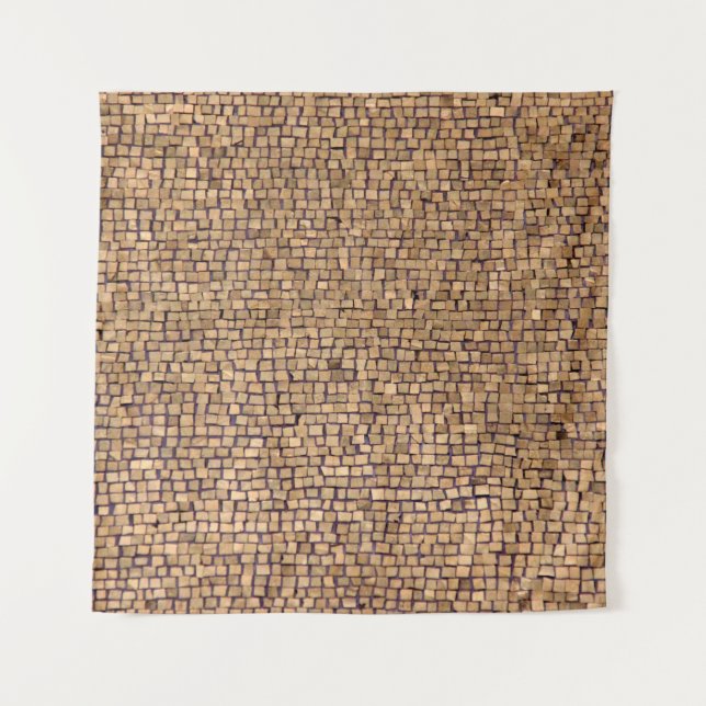 Tenture Bloc de briques Brown (Devant)