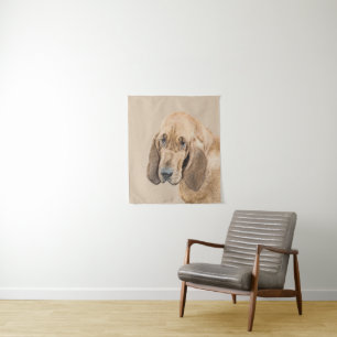 Tenture Bloodhound Peinture - Joli chien d'origine art