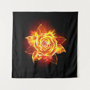 Tenture Blooming Fire Rose