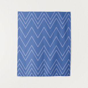Tenture Blue, moderne, simple, cool, trendy zigzag