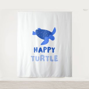 Tenture Blue Turtle Environnement Terre Sauvez notre planè