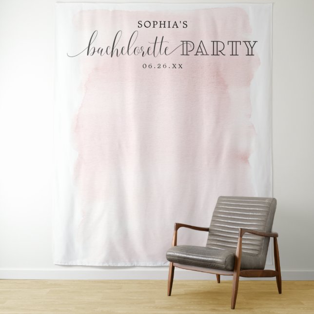 Tenture Blush Bachelorette Party Arrière-plan Photo Boot (En situation)