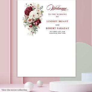 Tenture Boho artistique Bourgogne blanc Mariage photo Prop