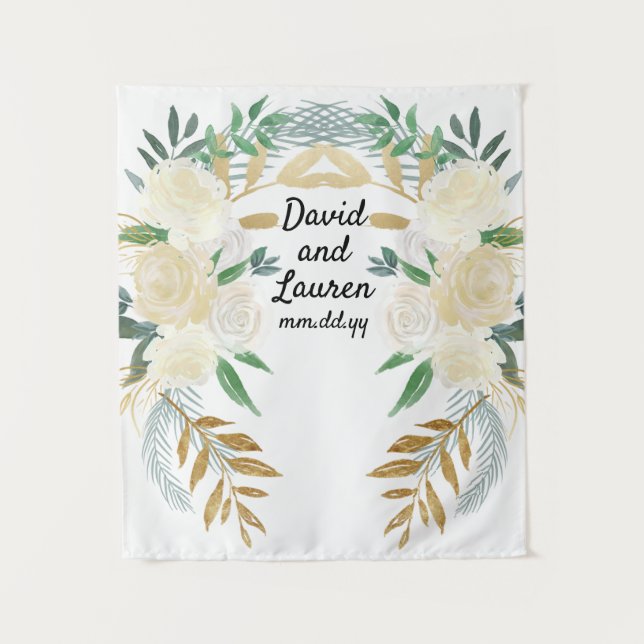 Tenture Boho Mariage de automne Retour, Décorations de cér (Devant)