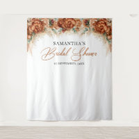 Boho Terracotta orange brûlé cuivre douche de mari