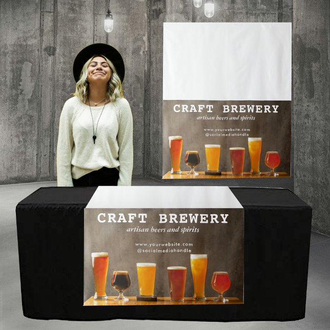 Tenture Boissons Beer Pop Up Shop Table Runner Ouvrir une  (Drinks Beer Pop Up Shop Table Runner Sign Photo Tapestry)