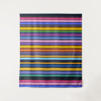 Tenture Bold Rainbow Vertical Stripes