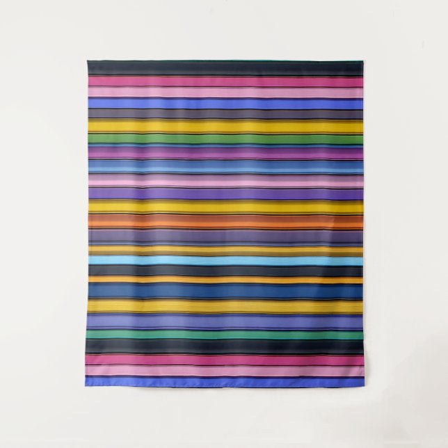 Tenture Bold Rainbow Vertical Stripes (Devant)