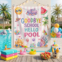 Bonjour Fête de Piscine Rayures