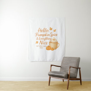 Tenture Bonjour, Pumpkin Spice & Everything Nice Print