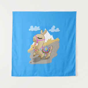 Tenture Bonne Llama Caricature