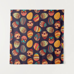 Tenture Bonne Pâques ! Joyeux motif des oeufs de vacances,