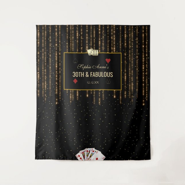 Tenture Booth photo Casino Royale 30e anniversaire (Devant)