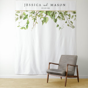 Tenture Booth Photo sur fond de verdure du bois