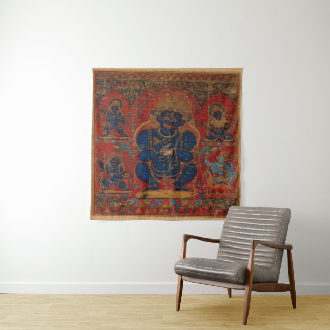 Tenture Bouddhisme tibétain Mahakala (En situation)