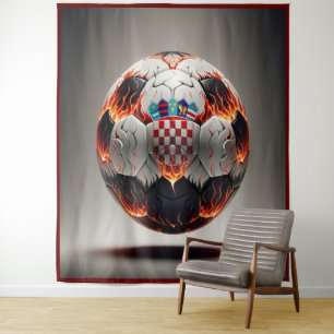 Tenture Boule de football croate fière