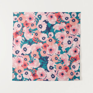Tenture Bouquet d'aquarelle de fleurs sans couture motif