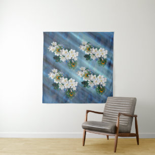 Tenture Bouquets de soie Emerald Green Peacock