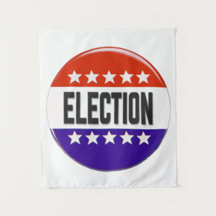 Tenture Bouton Élection