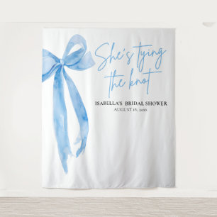 Tenture Bow She's Tying the Knot Fête des mariées Backdrop