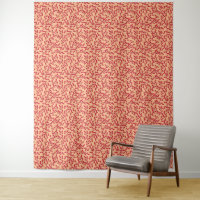 Branches feuillues rouges motif sans couture