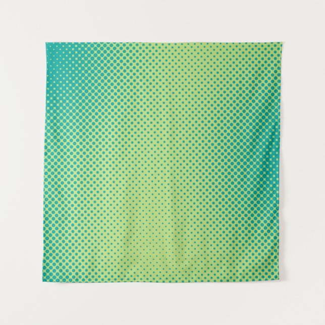 Tenture Bright green and turquoise pop art retro backgroun (Devant)