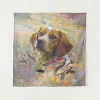 Brittany Spaniel Art, Chasse de faisan