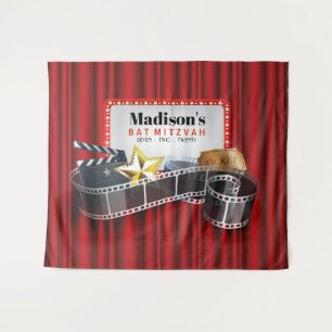 Tenture BROADWAY MARQUEE Bat mitzvah Photo Booth Backdrop