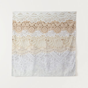 Tenture Broderie Florale Ornementale : Collection Élégante