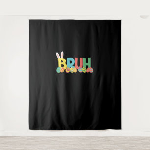 Tenture Bruh Bunny Pâques mème mignon Pour Enfants _11