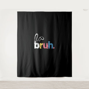 Tenture Bruh Bunny Pâques mignonne mème pour enfants _4