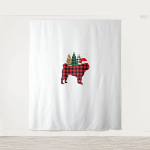 Tenture Buffalo Plaid Carlin chien arbre Empreinte de léop