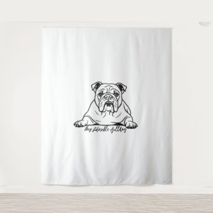 Tenture Buldogue adorable