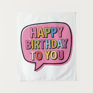 Tenture Bulle Joyeux Anniversaire