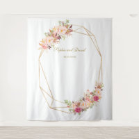 Cabine de Photographie de Mariage Fleurie Rose Lux