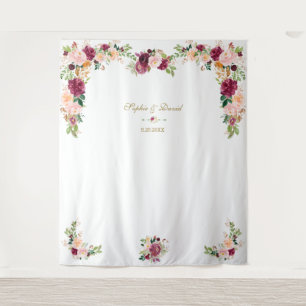 Tenture Cabine photo Mariage de safran bleu Bourgogne