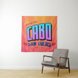 Tenture Cabo San Lucas Mexique Retro Wall Art