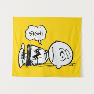 Tenture cacahuètes   Charlie Brown est en panne
