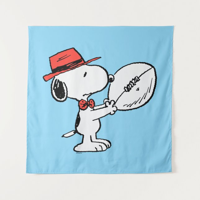 Tenture cacahuètes | Coach Football Snoopy (Devant)