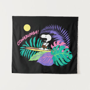 Tenture cacahuètes   Cowabunga Snoopy