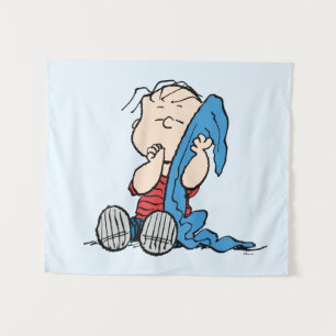 Tenture cacahuètes   Linus et sa couverture
