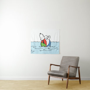Tenture cacahuètes   Snoopy Beach Ball Beach