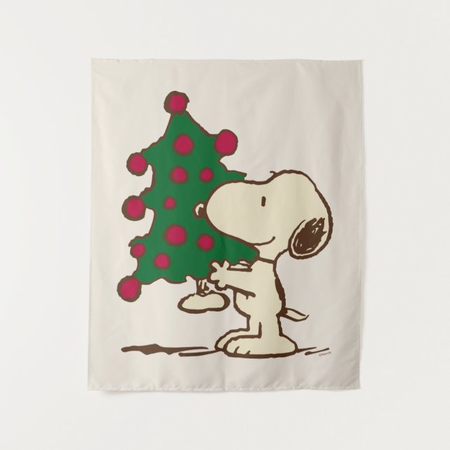 Tenture cacahuètes | Snoopy Christmas Tree (Devant)